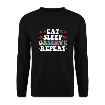 Psychologue scolaire - Sweat-shirt Unisexe - noir - Devant - Alina (178cm) & Michal (187cm)