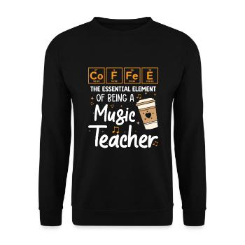 Music Teacher - Unisex Sweatshirt - black - Front - Alina (178cm) & Michal (187cm)