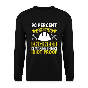 Ingénieur ingénieur - Sweat-shirt Unisexe - noir - Devant - Alina (178cm) & Michal (187cm)