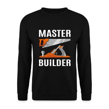 Carpenter Carpentry Woodworker - Unisex Pullover - Schwarz - Vorne - Alina (178cm) & Michal (187cm)