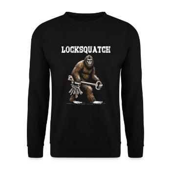 Locksmith Lock Picker Locksmithing - Unisex Sweatshirt - black - Front - Alina (178cm) & Michal (187cm)
