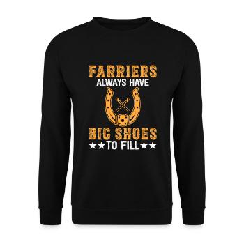 Farrier - Unisex Sweatshirt - black - Front - Alina (178cm) & Michal (187cm)