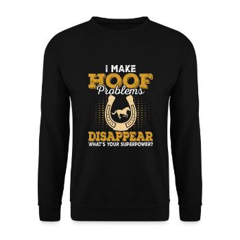Farrier - Unisex Sweatshirt - black - Front - Alina (178cm) & Michal (187cm)