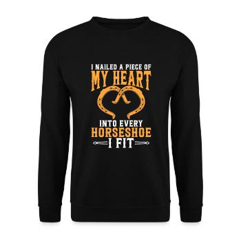 Farrier - Unisex Sweatshirt - black - Front - Alina (178cm) & Michal (187cm)