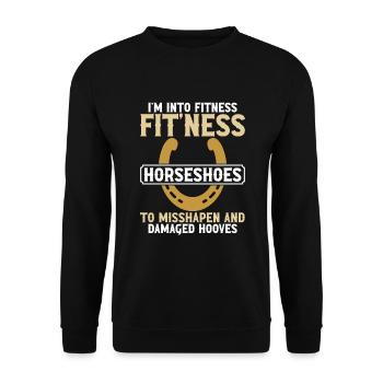 Farrier - Unisex Sweatshirt - black - Front - Alina (178cm) & Michal (187cm)