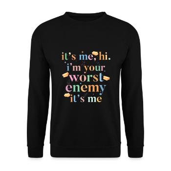Gluten Allergy Celiac - Unisex Sweatshirt - black - Front - Alina (178cm) & Michal (187cm)