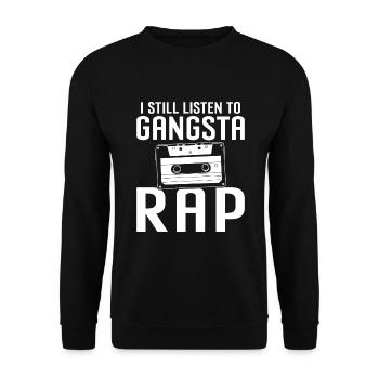 Gangsta Rap - Sweat-shirt Unisexe - noir - Devant - Alina (178cm) & Michal (187cm)