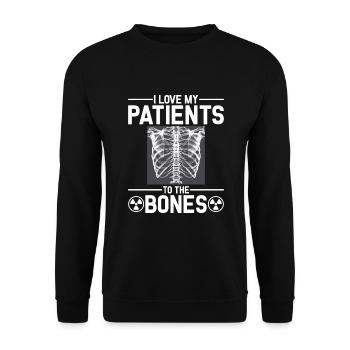 Rad Tech Xray Radiology Technician - Unisex Sweatshirt - black - Front - Alina (178cm) & Michal (187cm)