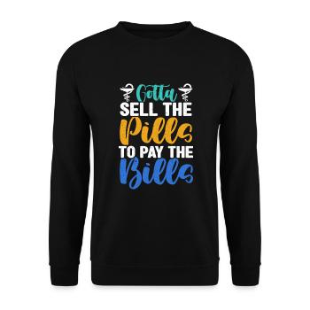 Pharmacien Pharmacy Tech - Sweat-shirt Unisexe - noir - Devant - Alina (178cm) & Michal (187cm)