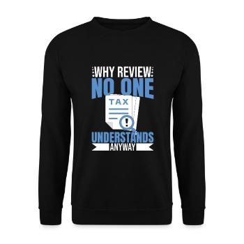 Accountant CPA Tax Preparer - Unisex Sweatshirt - black - Front - Alina (178cm) & Michal (187cm)
