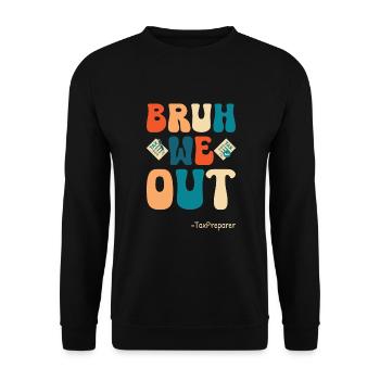 Tax Preparer Accounting - Unisex Sweatshirt - black - Front - Alina (178cm) & Michal (187cm)
