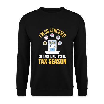 Accountant CPA Tax Preparer - Unisex Sweatshirt - black - Front - Alina (178cm) & Michal (187cm)