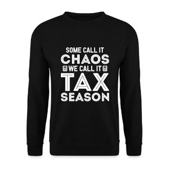 Tax Preparer Accounting - Unisex Sweatshirt - black - Front - Alina (178cm) & Michal (187cm)
