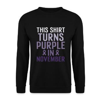NICU Dad Prematurity Awareness NICU Mom - Unisex Sweatshirt - black - Front - Alina (178cm) & Michal (187cm)