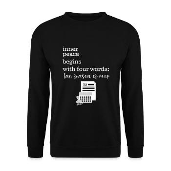 Accountant CPA Tax Preparer - Unisex Sweatshirt - black - Front - Alina (178cm) & Michal (187cm)