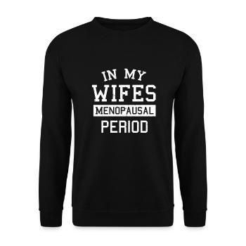 Dad daddy Funny Fathers day - Unisex Pullover - Schwarz - Vorne - Alina (178cm) & Michal (187cm)