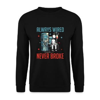 Kidney dialysis dialysis patient - Unisex Sweatshirt - black - Front - Alina (178cm) & Michal (187cm)