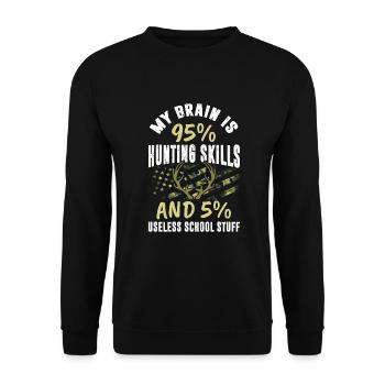 Hunting kid - Unisex Pullover - Schwarz - Vorne - Alina (178cm) & Michal (187cm)