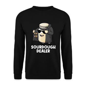 Sourdough baker sour dough bread starter - Unisex Pullover - Schwarz - Vorne - Alina (178cm) & Michal (187cm)