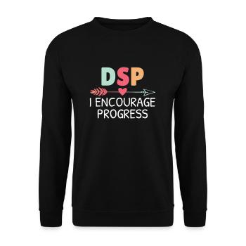 DSP Infirmière Professionnelle de soutien direct - Sweat-shirt Unisexe - noir - Devant - Alina (178cm) & Michal (187cm)