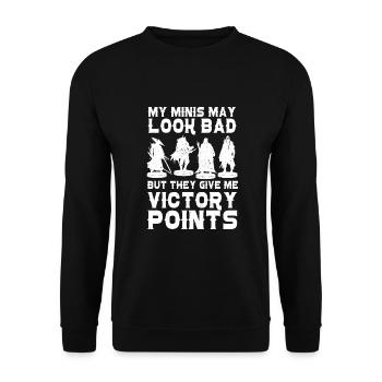 Tabletop Wargaming Miniatures Painter - Unisex Pullover - Schwarz - Vorne - Alina (178cm) & Michal (187cm)