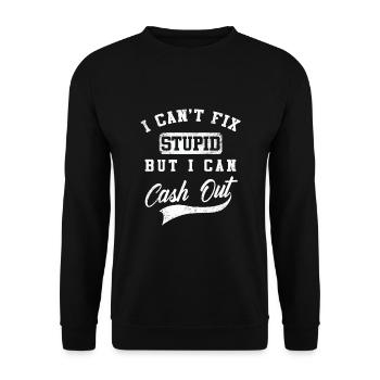Parlay sports betting - Unisex Sweatshirt - black - Front - Alina (178cm) & Michal (187cm)