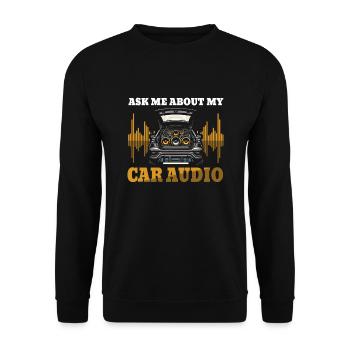 Car audio - Unisex Sweatshirt - black - Front - Alina (178cm) & Michal (187cm)