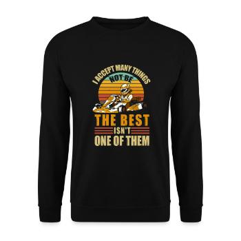 Go Kart Racing Karting - Unisex Pullover - Schwarz - Vorne - Alina (178cm) & Michal (187cm)