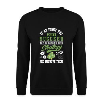 Parlay sports betting - Unisex Sweatshirt - black - Front - Alina (178cm) & Michal (187cm)