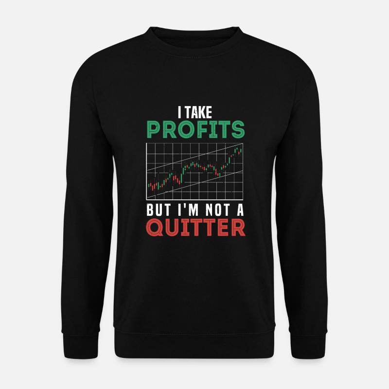 Trader boursier - Sweat-shirt Unisexe - noir
