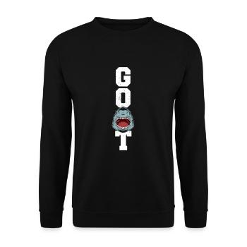 Shark Marine biologist - Unisex Sweatshirt - black - Front - Alina (178cm) & Michal (187cm)