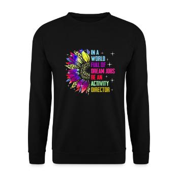 Activity Director - Unisex Sweatshirt - black - Front - Alina (178cm) & Michal (187cm)
