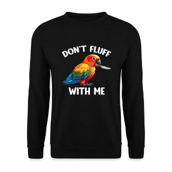 Sun conure - Unisex Sweatshirt - black - Front - Alina (178cm) & Michal (187cm)
