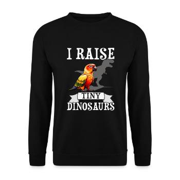 Sun conure - Unisex Sweatshirt - black - Front - Alina (178cm) & Michal (187cm)
