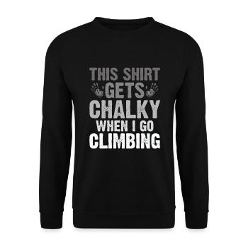 Escalade de bloc amusante - Sweat-shirt Unisexe - noir - Devant - Alina (178cm) & Michal (187cm)