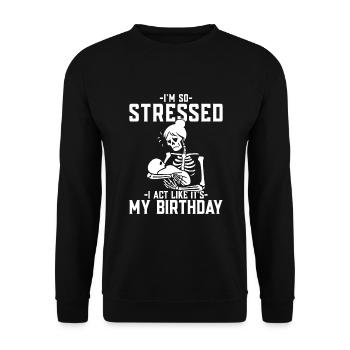 Doula Birth Worker Midwife - Unisex Pullover - Schwarz - Vorne - Alina (178cm) & Michal (187cm)