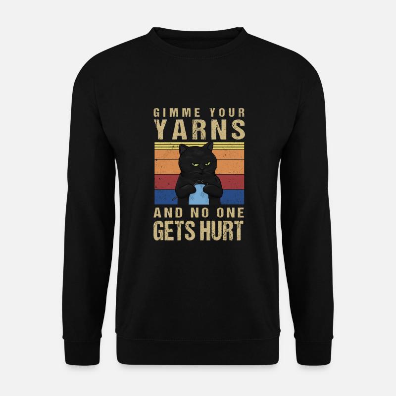 Funny Crocheting crocheter Crochet - Unisex Sweatshirt - black