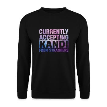 Kandi EDM Rave - Unisex Sweatshirt - black - Front - Alina (178cm) & Michal (187cm)