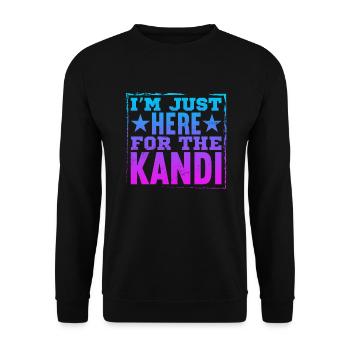 Kandi EDM Rave - Unisex Sweatshirt - black - Front - Alina (178cm) & Michal (187cm)