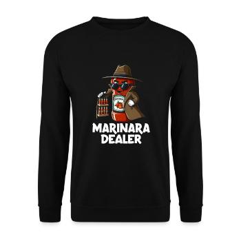 Marinara Dealer - Unisex Pullover - Schwarz - Vorne - Alina (178cm) & Michal (187cm)