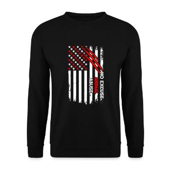 Stop Animal abuse - Unisex Sweatshirt - black - Front - Alina (178cm) & Michal (187cm)