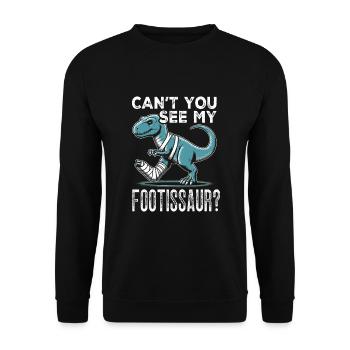 Chirurgie du pied amusante - Sweat-shirt Unisexe - noir - Devant - Alina (178cm) & Michal (187cm)