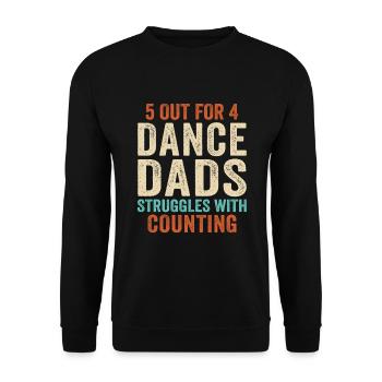Dance Dad - Unisex Pullover - Schwarz - Vorne - Alina (178cm) & Michal (187cm)