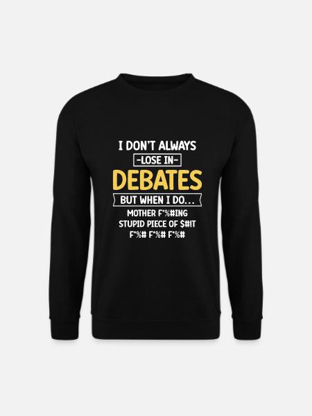 Speech debate team - Unisex Sweatshirt - black