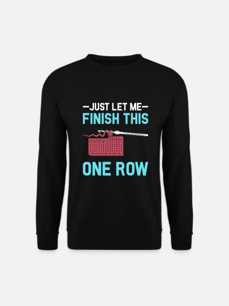 Drôle de crocheteur au crochet Crochet - Sweat-shirt Unisexe - noir