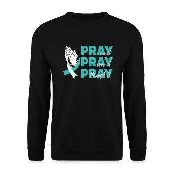 Cervical Cancer - Unisex Pullover - Schwarz - Vorne - Alina (178cm) & Michal (187cm)