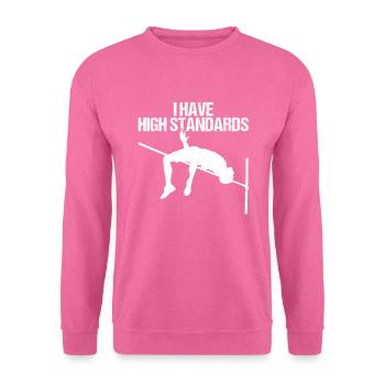 Saut en hauteur - Sweat-shirt Unisexe - rose - Devant