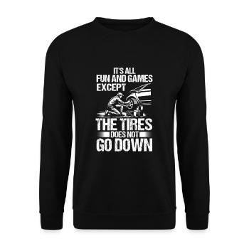 Gardeur de pneus - Sweat-shirt Unisexe - noir - Devant - Alina (178cm) & Michal (187cm)