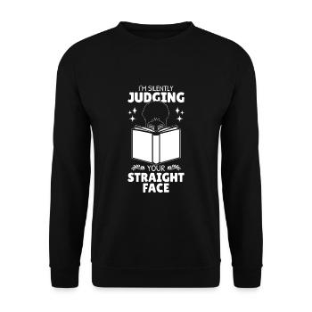 Dark Romance Smut Reader - Unisex Sweatshirt - black - Front - Alina (178cm) & Michal (187cm)