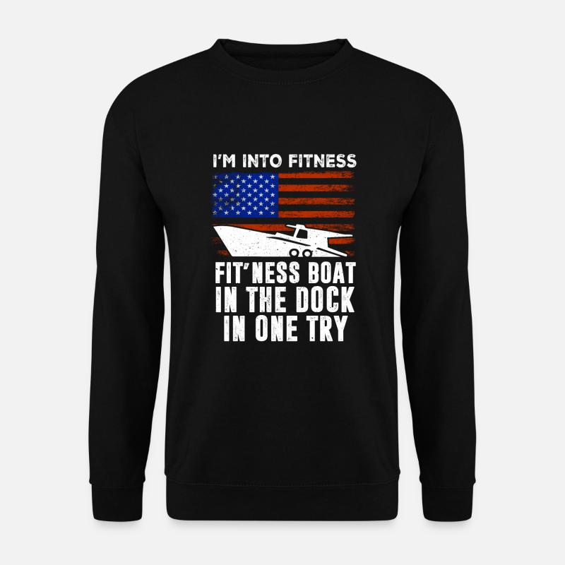 Boating Boat Captain - Unisex Sweatshirt - black
